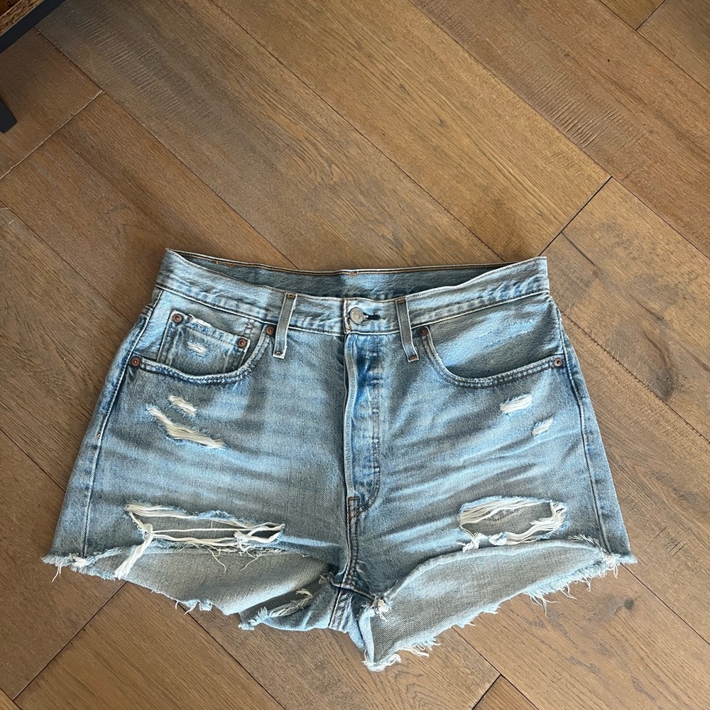 Levi’s Women's Distressed Denim Shorts